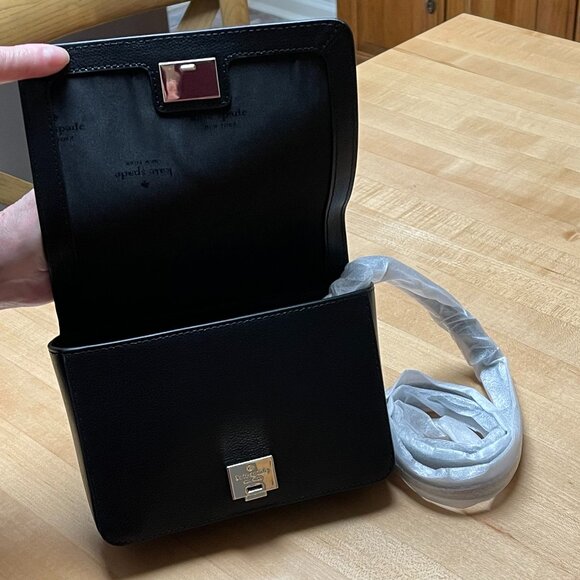 Kate Spade Mini Black Pebble Leather Purse NWT - Picture 3 of 5